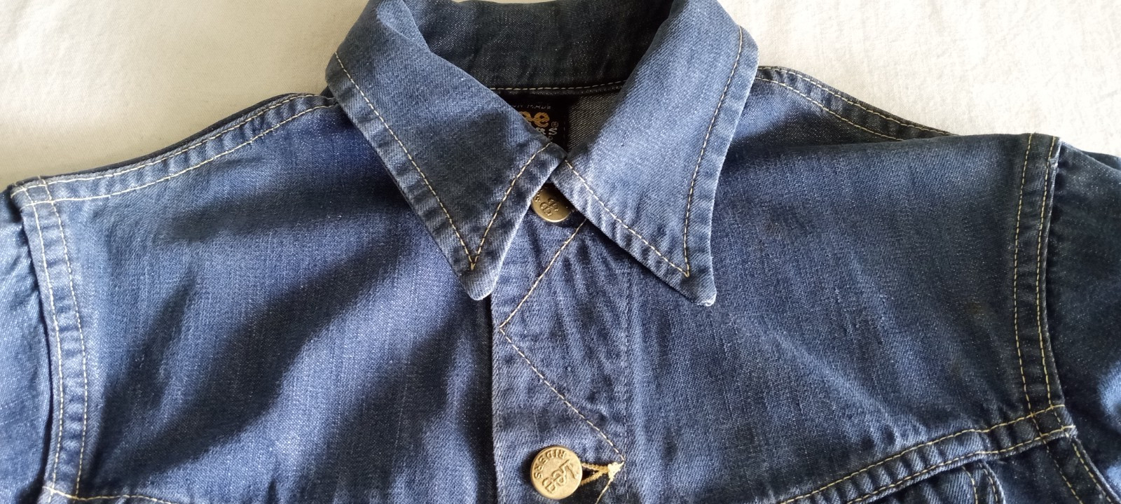 XS Woman’s OR Large Youth True Vintage 60s Lee Riders Sanforized Denim Jacket