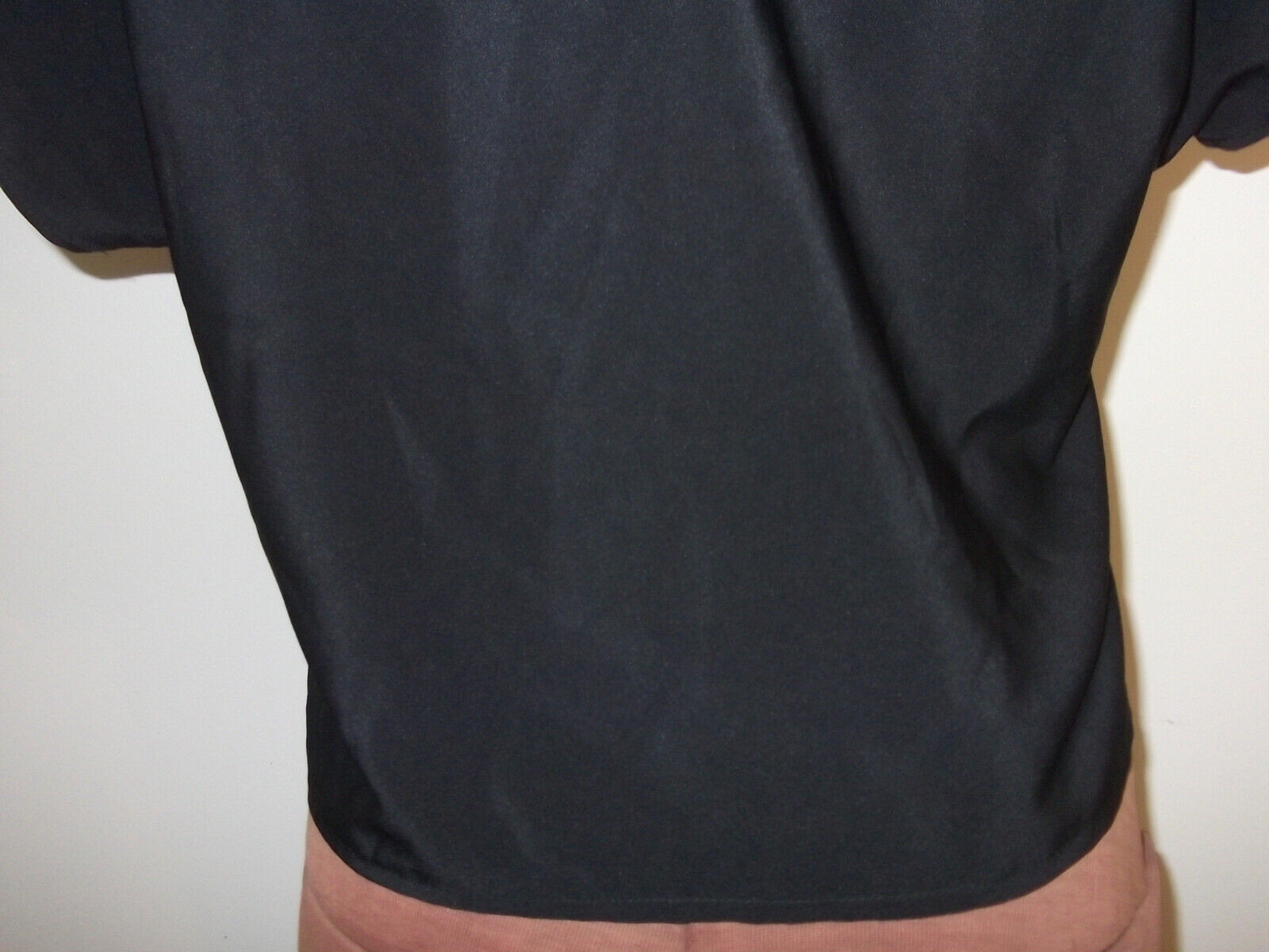 Vtg Black ADAMO Gold SEQUINED Pullover SHORT SLEEVE Evening Cocktail TOP/Size S