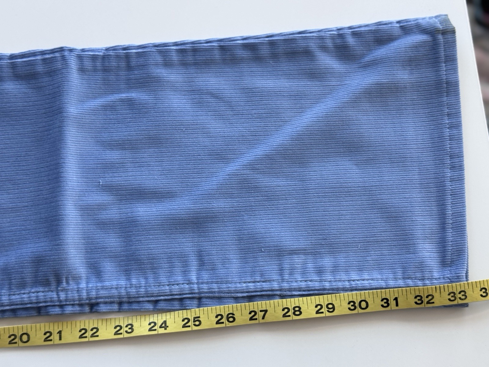 Vintage 70s 80s Levis 517 Corduroy Jeans Pants Cords Light Blue Zip USA 30 X 34