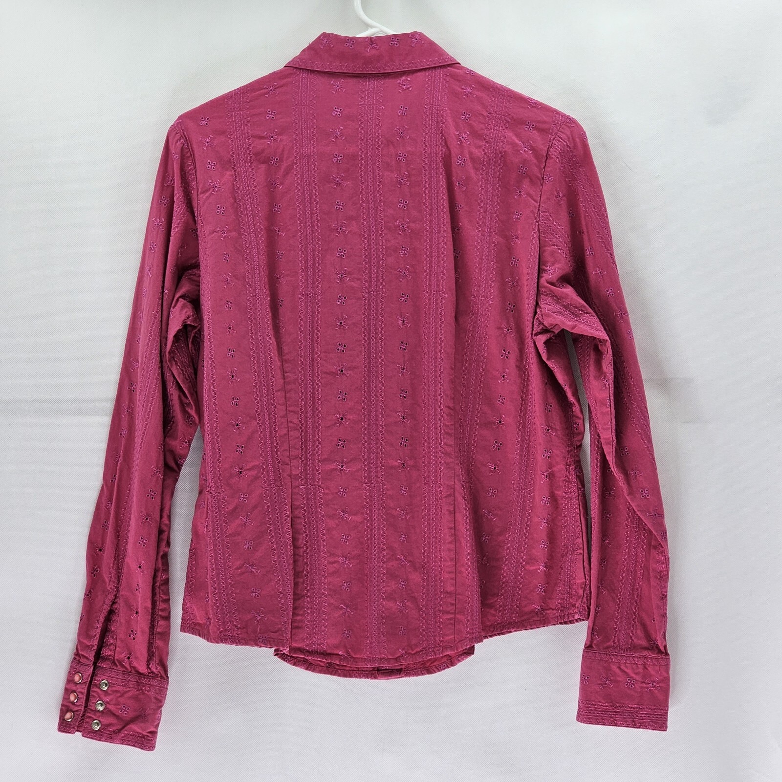 Vintage Cruel Girl Women Size L Pink Cotton Button-Down Longsleeves Shirt