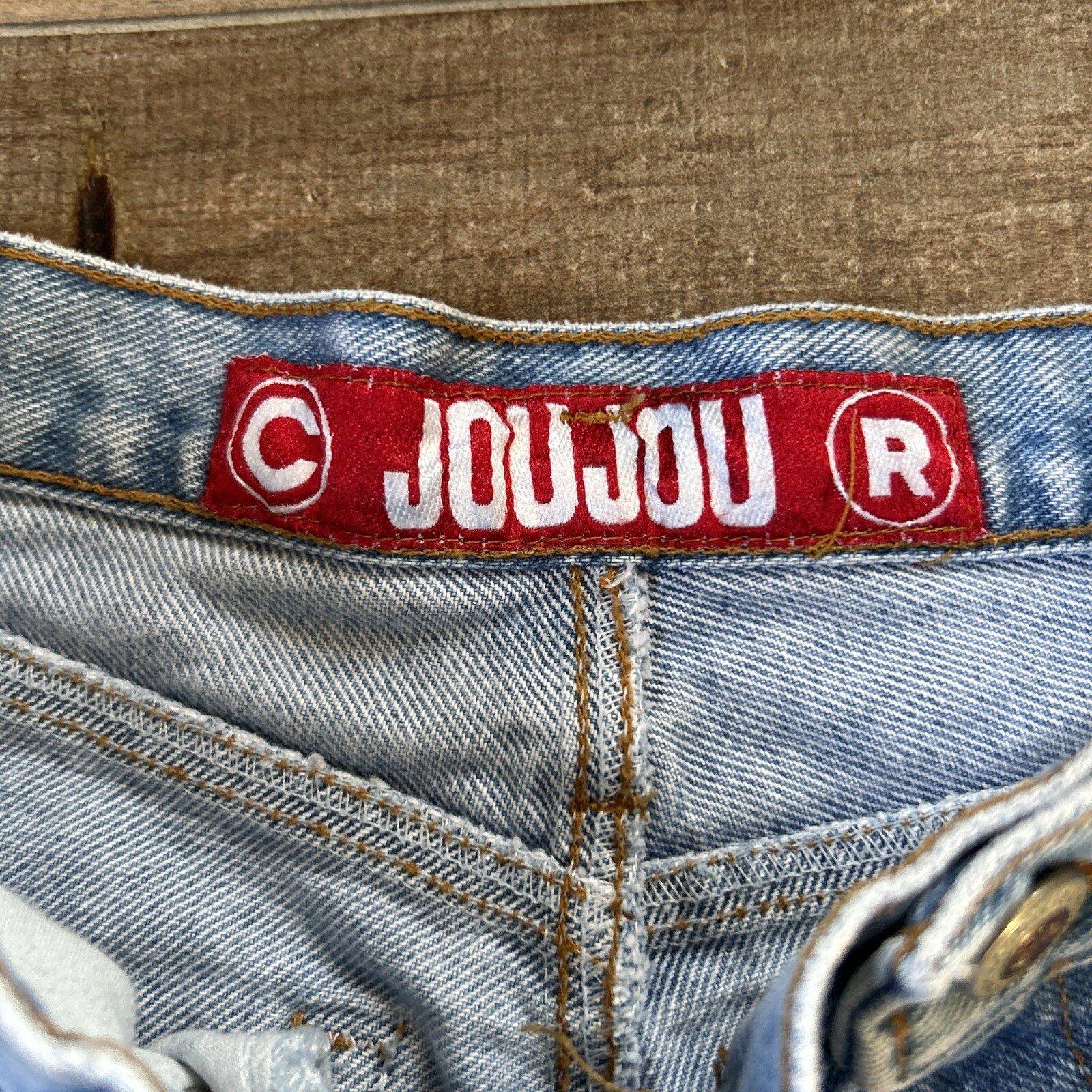 Vintage JOU JOU 90s BLUE JEANS DENIM SHORTS HI-WAIST CUTE!! Mom￼ Jean 11/12