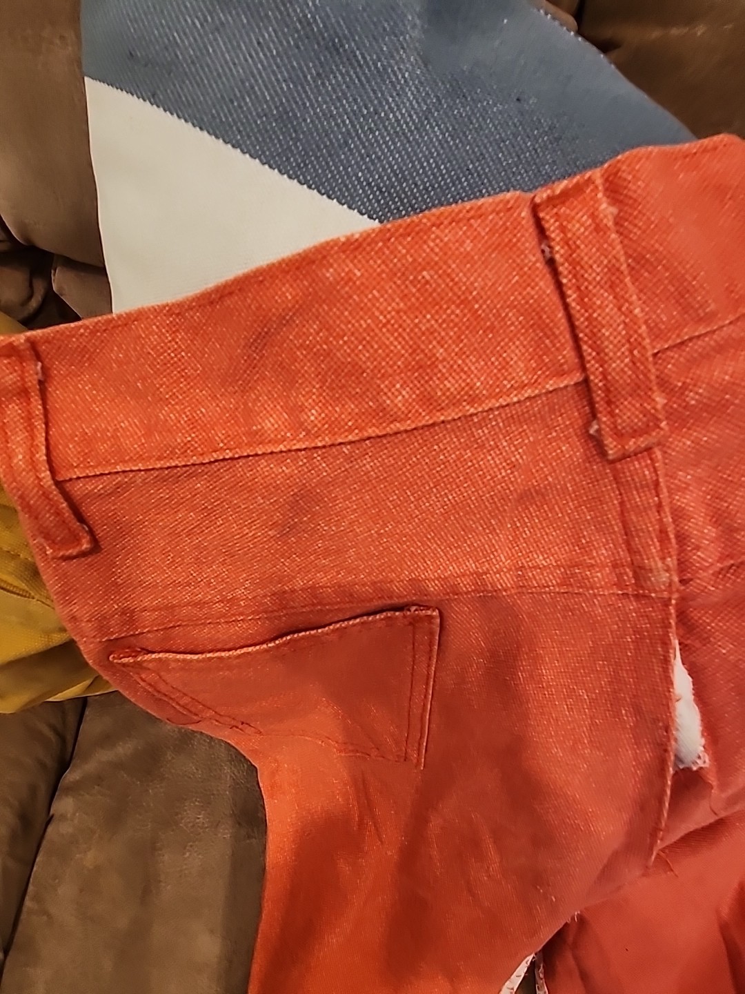 sears 70’s bell bottom pants orange petticoats pantaloons girls 14 26 w jeans
