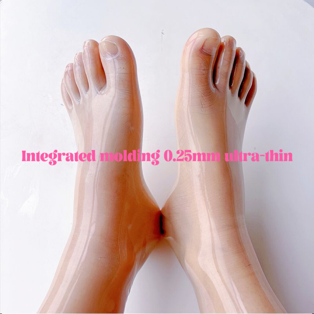 0.25mm Ultrathin Transparent Rubber Latex Sexual Tight Socks for mistress Fetish