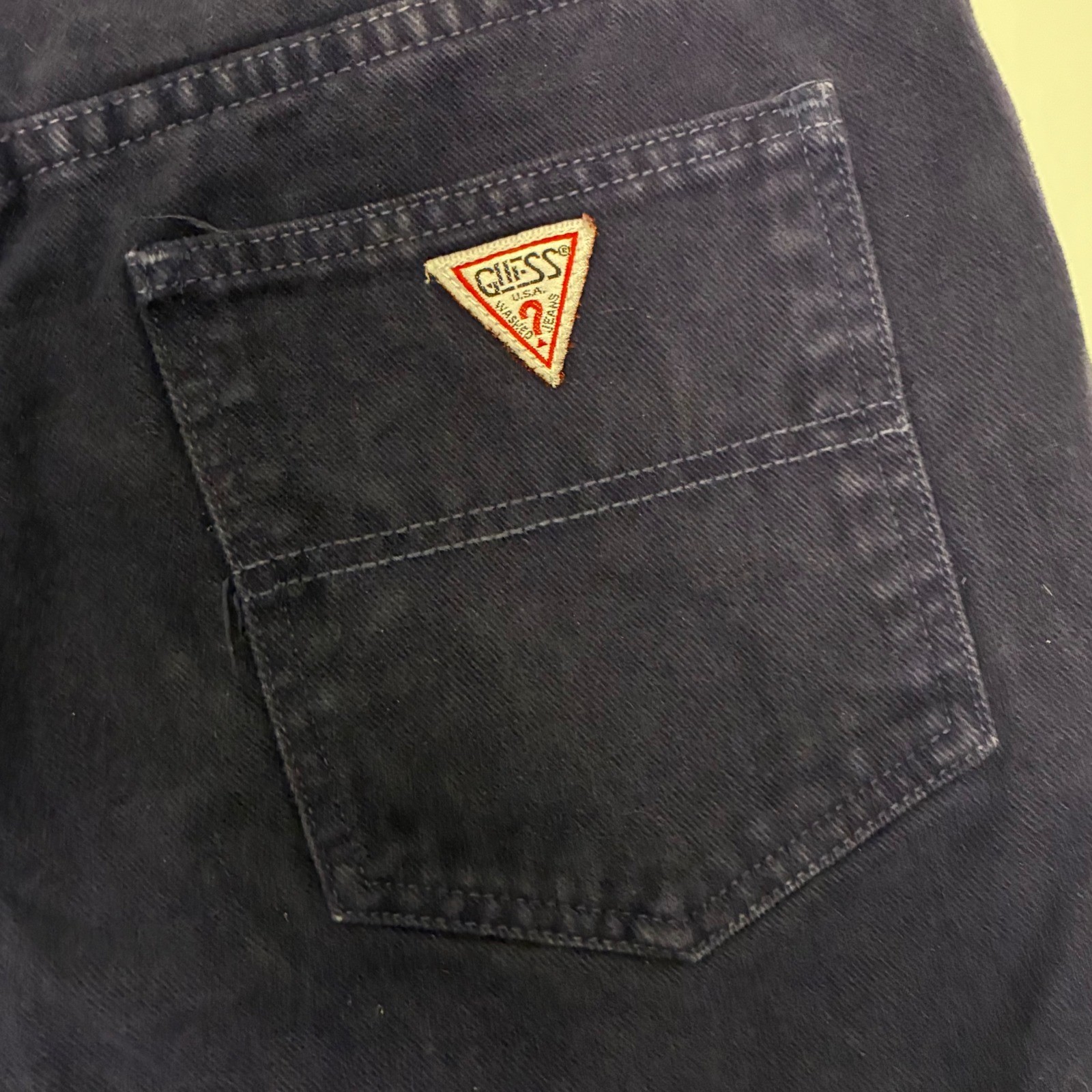 Vintage Guess Georges Marciano Size 29 High Waisted Denim Shorts Made in USA