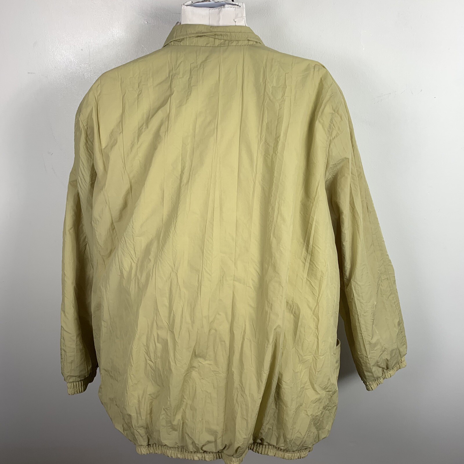 Tudor Court Sage Windbreaker sz 3X Long Sleeve Snap Front Normcore VINTAGE HY52