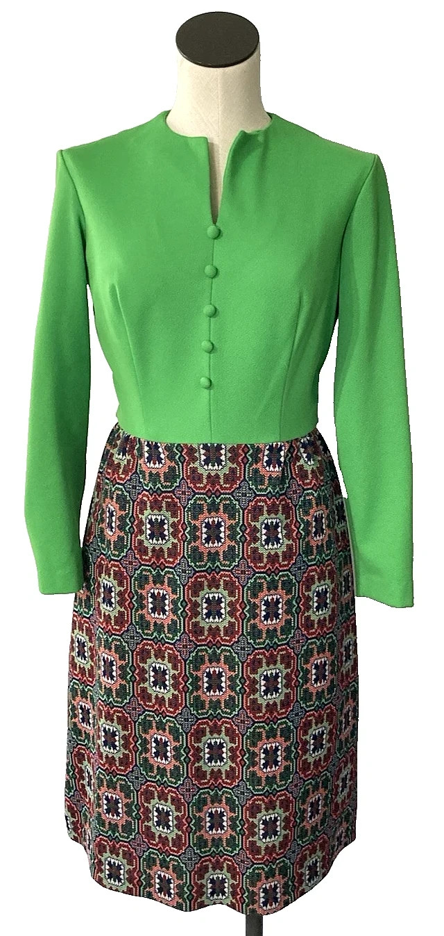 Vintage 70s Dress LOT 6 Small / Med Mod Summer Office Work #1