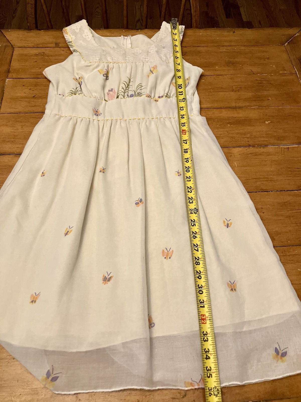 PBJ By Jerell 60’s 70’s Retro Boho Hippie Dress Butterfly Floral XS/S