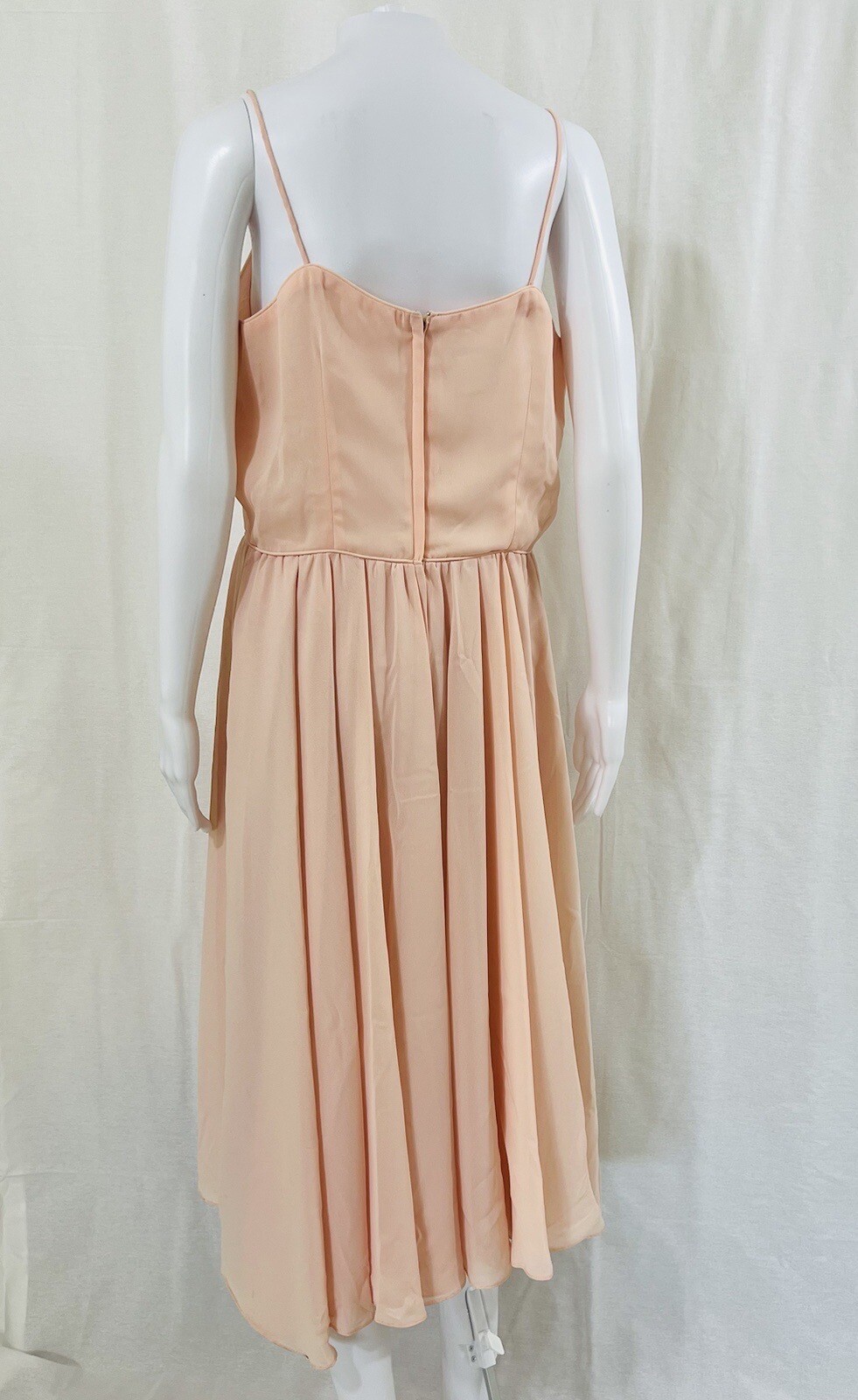 In the Mood Vintage Pink Peach dress And Jacket With White Lace Sz. 16