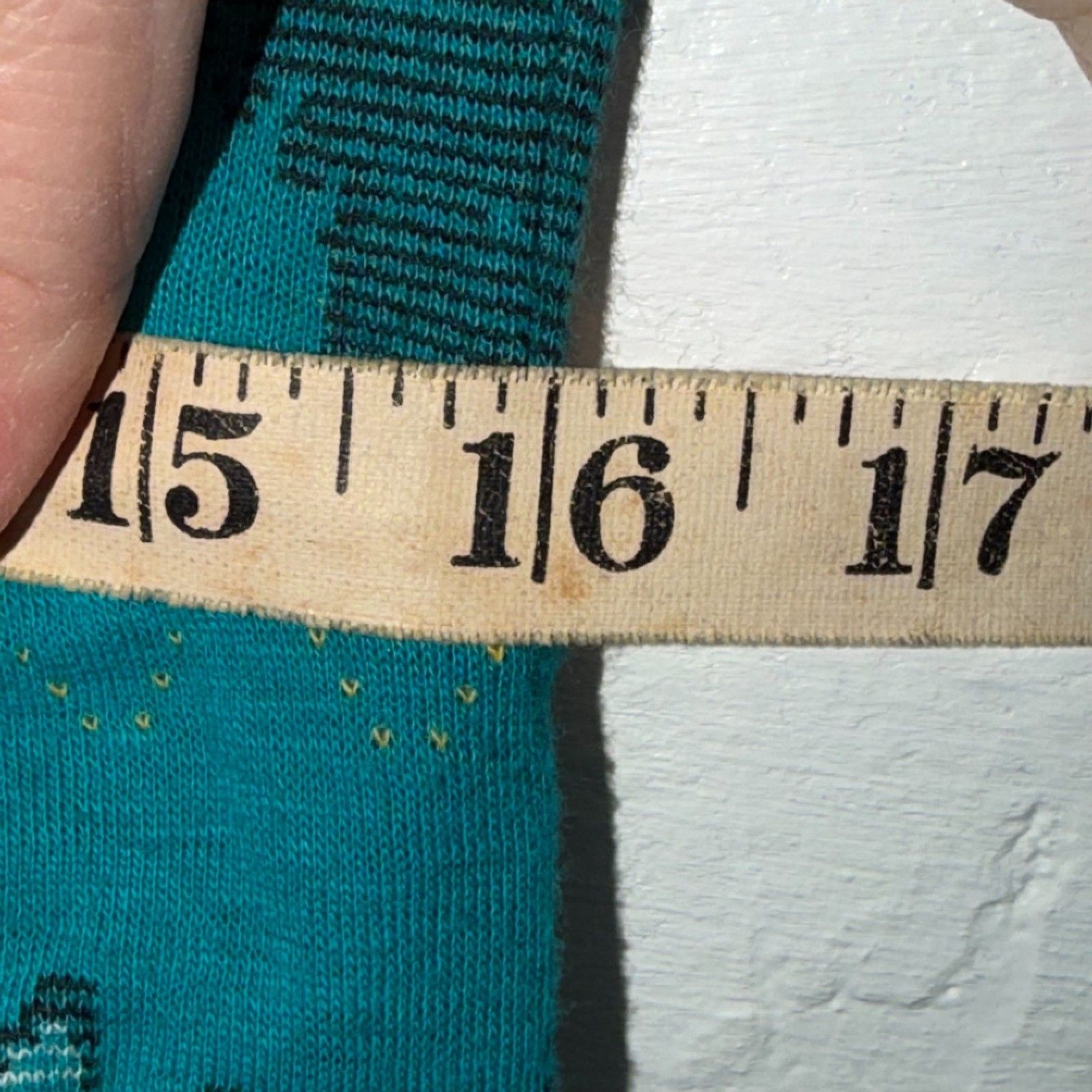 Vintage Christian de Castelnau Teal Cotton Maxi Sweatshirt Dress M Folk USA