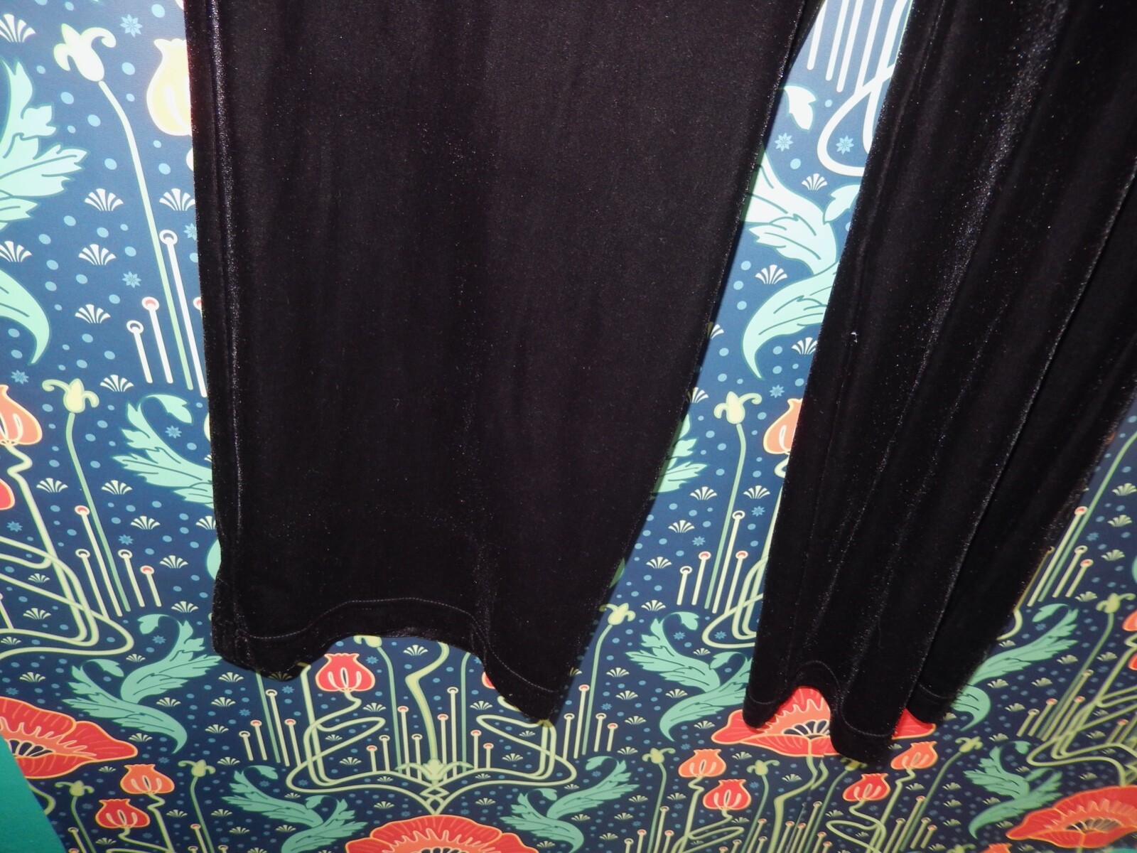 Vintage 90’s Y2K Black Stretch Velvet Mesh Cocktail Mob Wife Jumpsuit 10 New