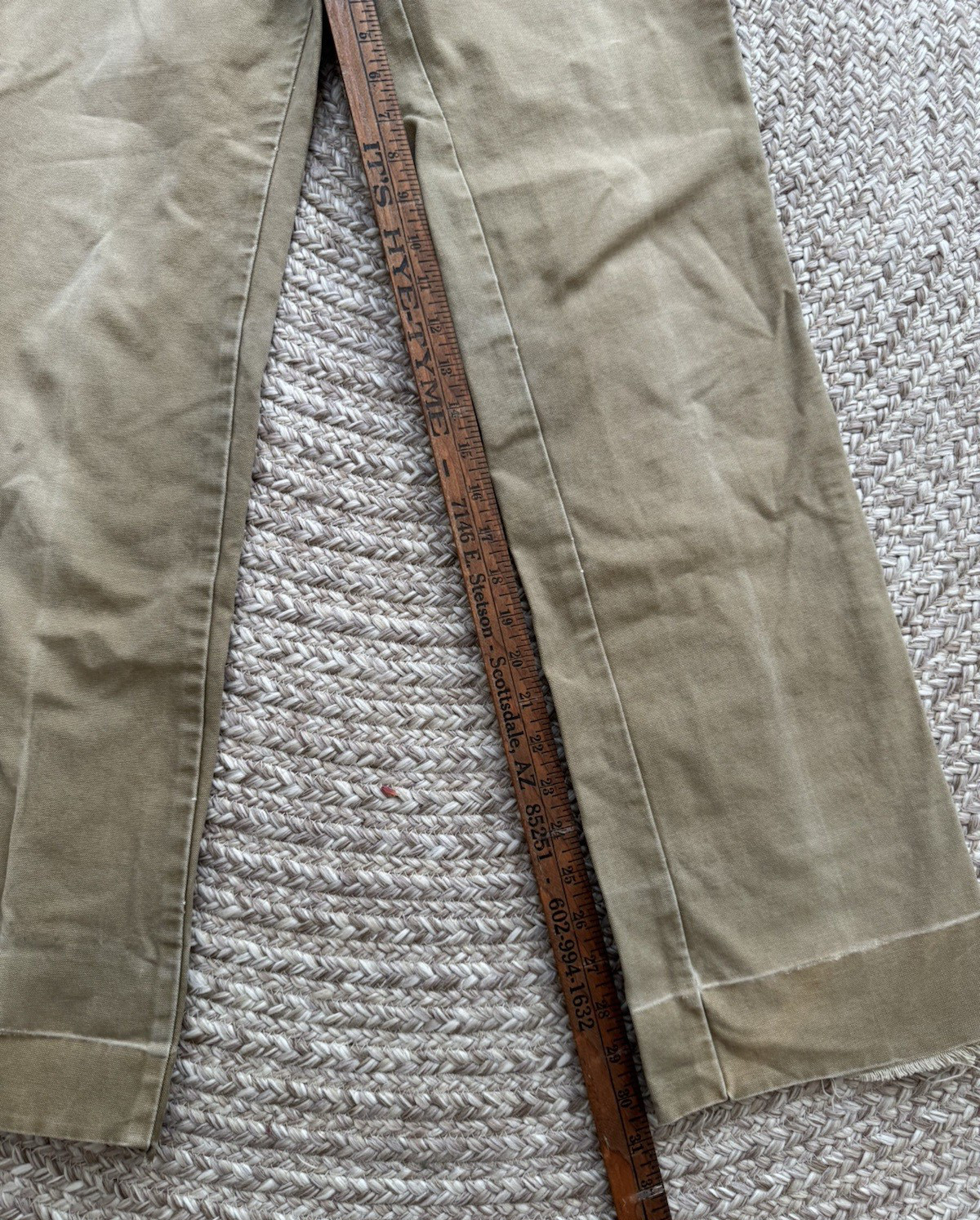 70’s Gloria Vanderbilt For Murjani Khaki Canvas Chore Pants Jeans.