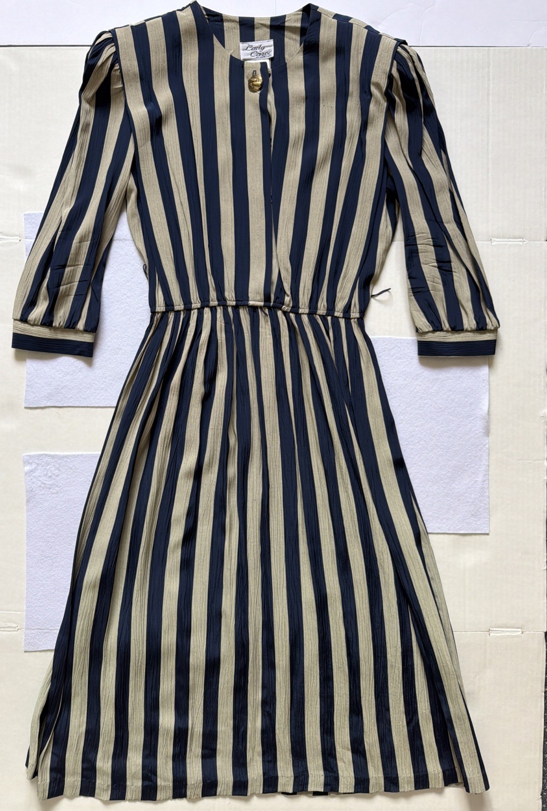 Lady Carol of New York Blue Vintage Dress 1980s Women’s Size 12