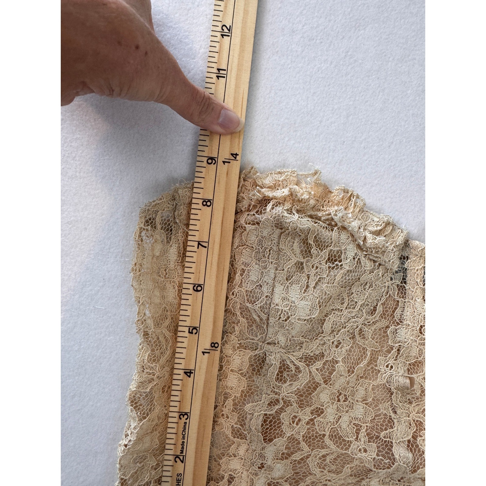 Unseen Nude Lace Bandeau Bralette XS Strapless Stretch Boho Festival