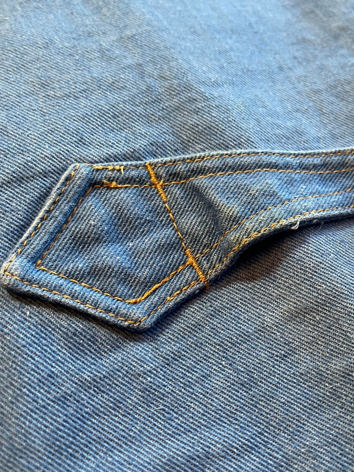 Vintage 1970s Brittania Denim Vest L Cotton Button-Front Retro Streetwear Hippy