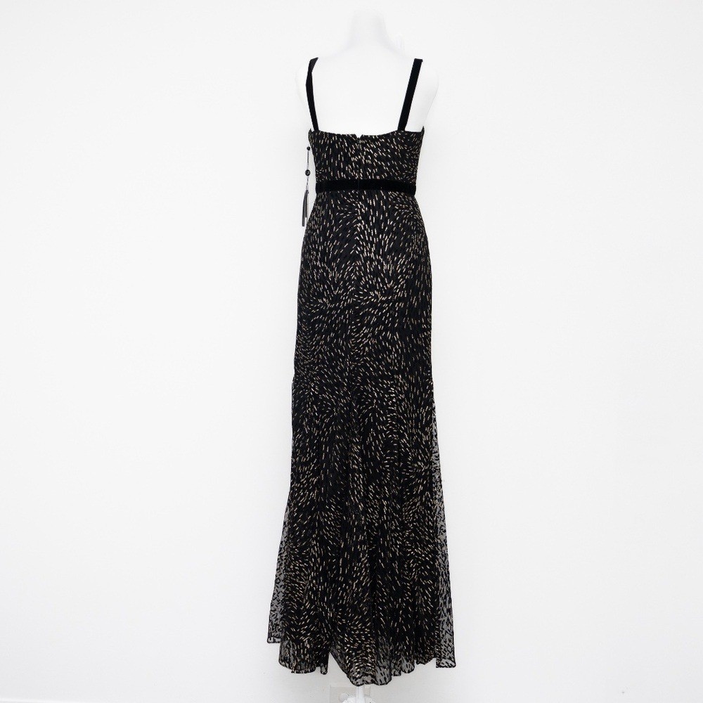 Adrianna Papell Glitter Evening Gown with Cape