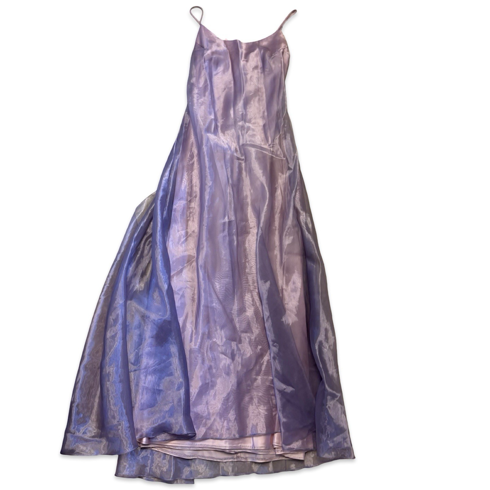 1990s Scott McClintock Lavender Shimmery Fairy Formal Gown