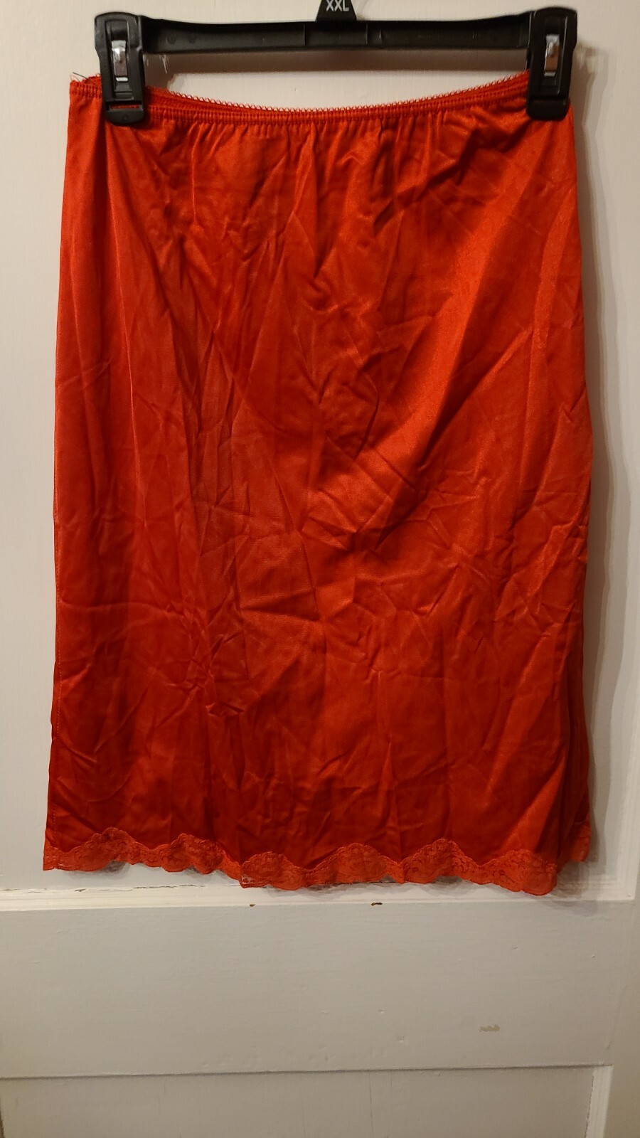 Vtg Mel lin size Small red half slip (flaw on waistband elastic) ladies
