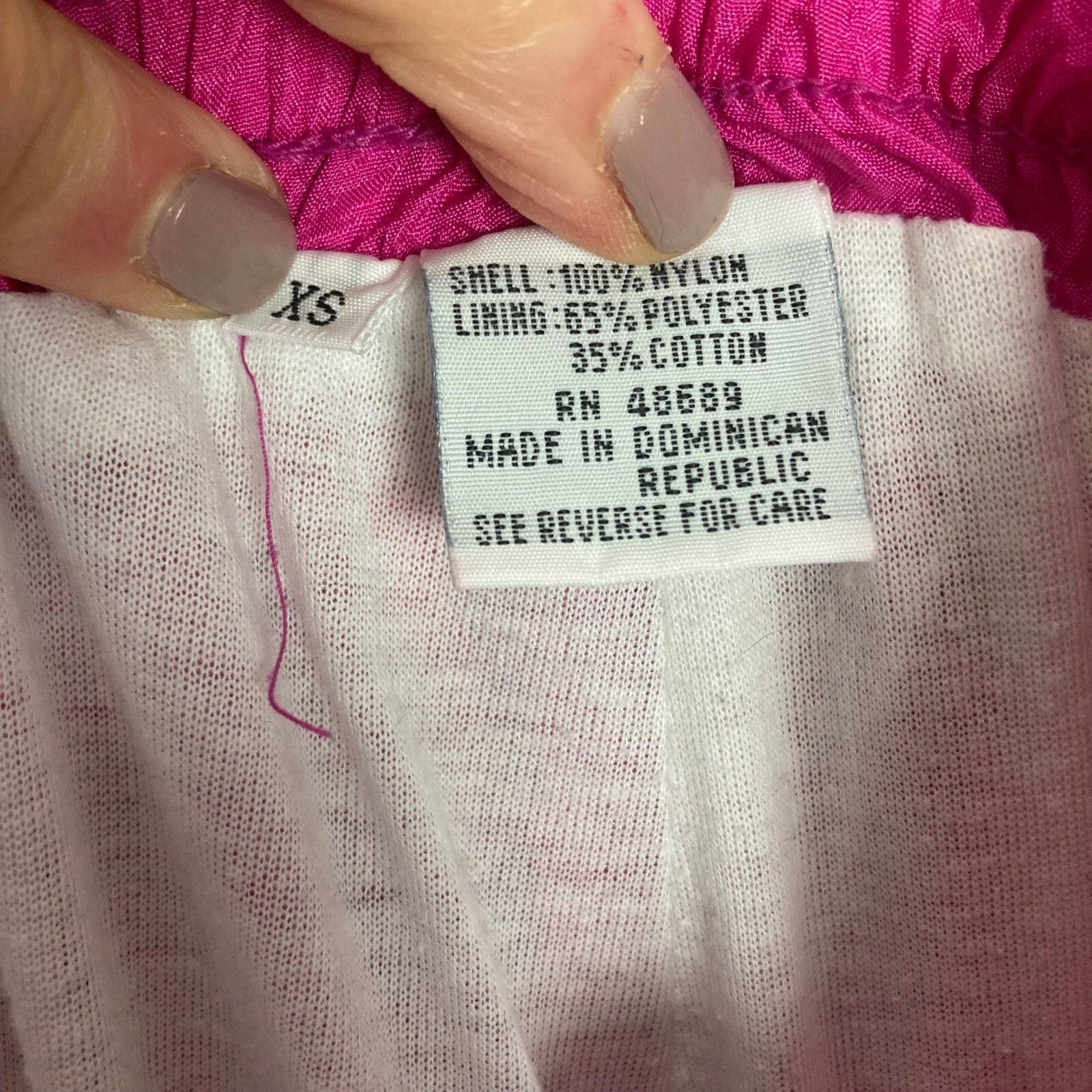Vintage Pink Satin Track Pants Womens XS Lined Kidcore Barbiecore 80s 90s