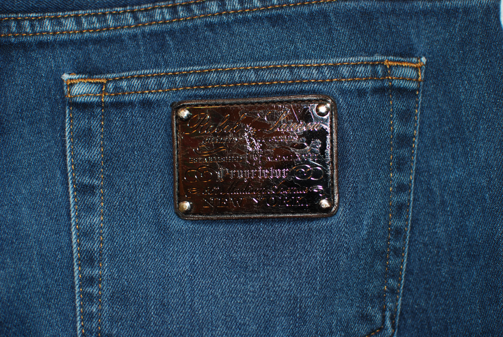 Vintage Polo Ralph Lauren 888 Womens Denim Jeans Metal Size 31 (33 x 33 1/2) GUC
