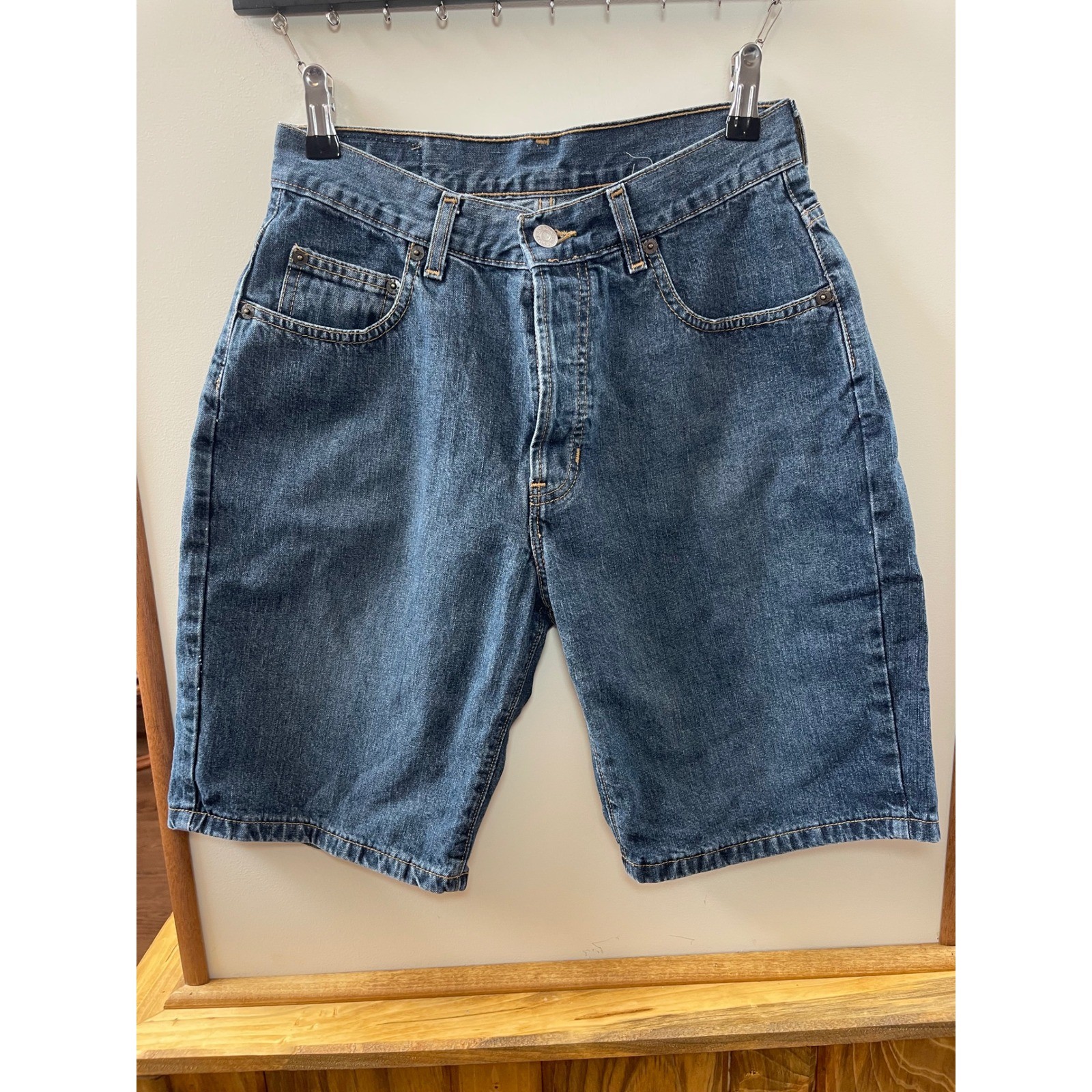 Gap Denim Jean Shorts Women’s 4 Blue Vintage Loose Fit Button Fly Made in USA