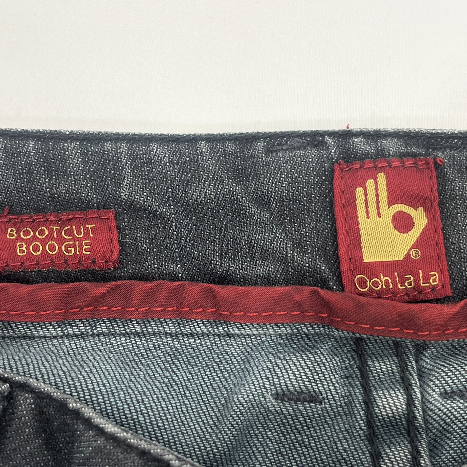 Sasson Jeans Sz 8 Black Bootcut Boogie 32” Inseam Y2K Ooh La La Women’s Vintage