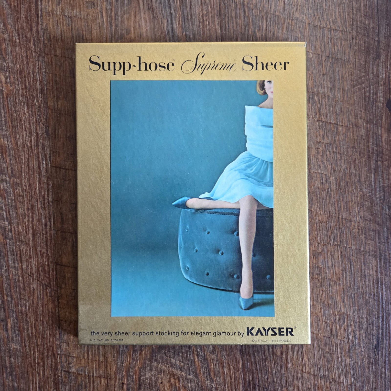 1960s KAYSER Supp-hose Sheer Support Stockings NOS Seamless Demure 10 1/2 – 11