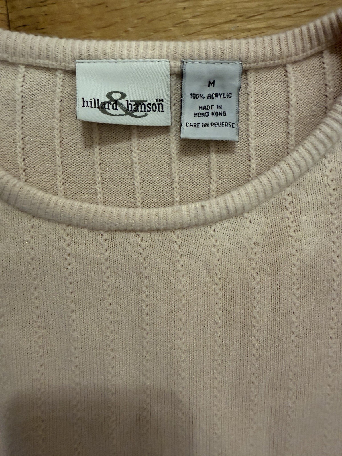 Vintage M Hillard & Hanson tunic Long Sleeve Acrylic Sweater Hong Kong