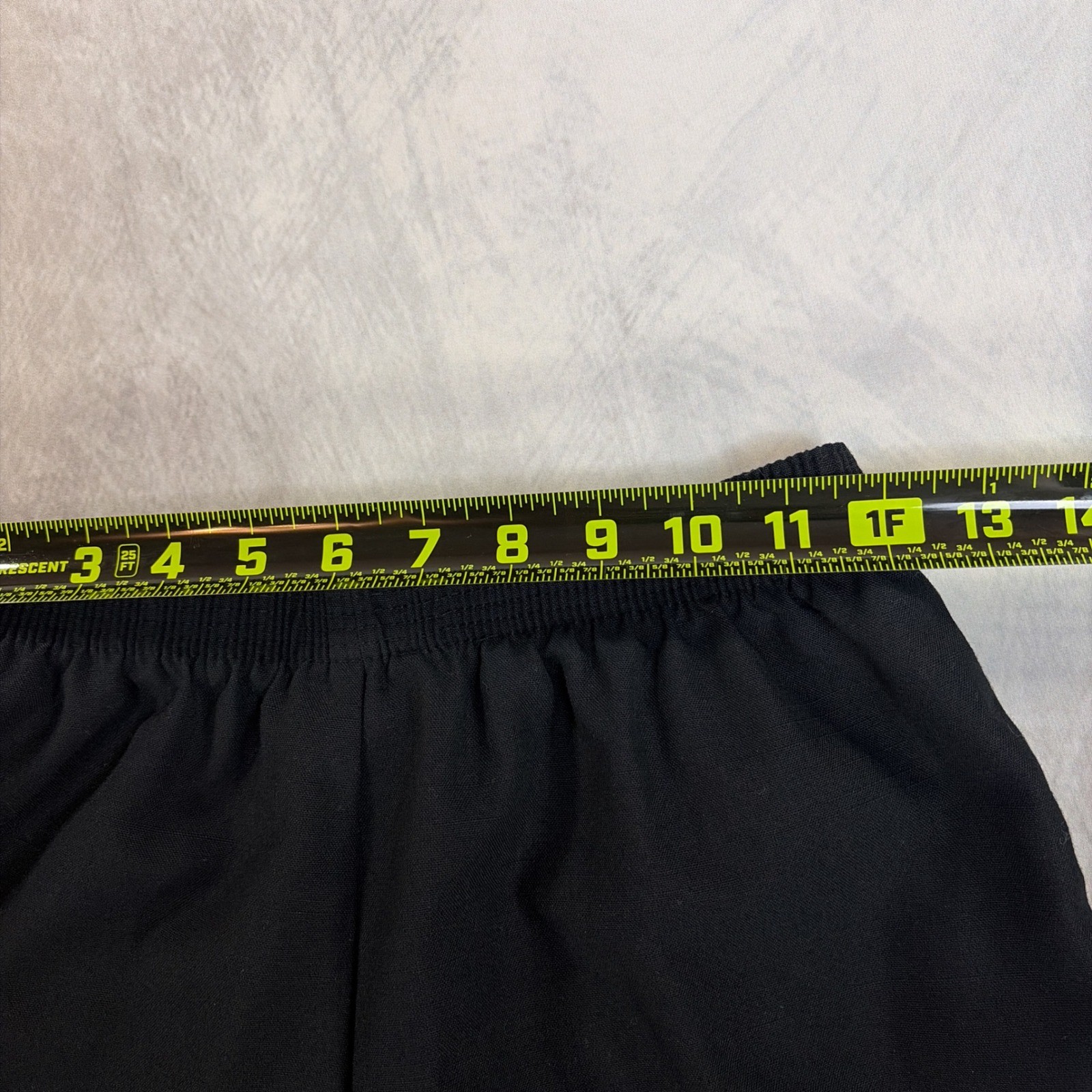Vintage TanJay Trousers Womens Black Excellent Elastic Waist Straight Leg Pants