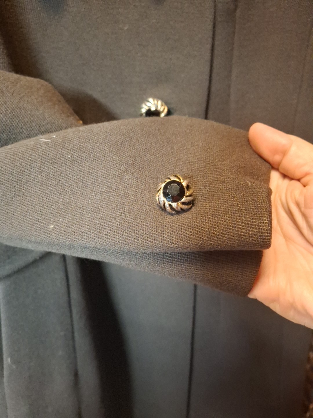 VTG 60’s Forstmann Stevens Fabric Women’s Brown Doublebreasted Wool Heavy Coat