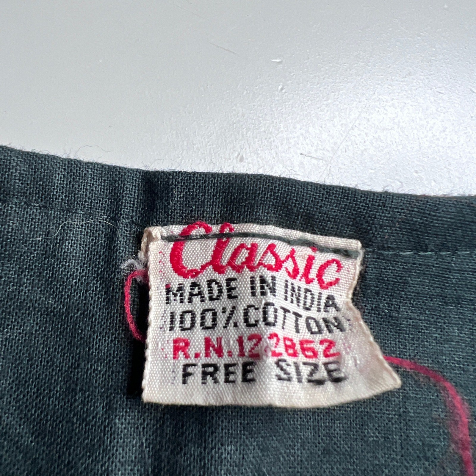 Vintage Classic India Embroidered Cotton Jacket Red Navy Elephant Boho Toggle OS