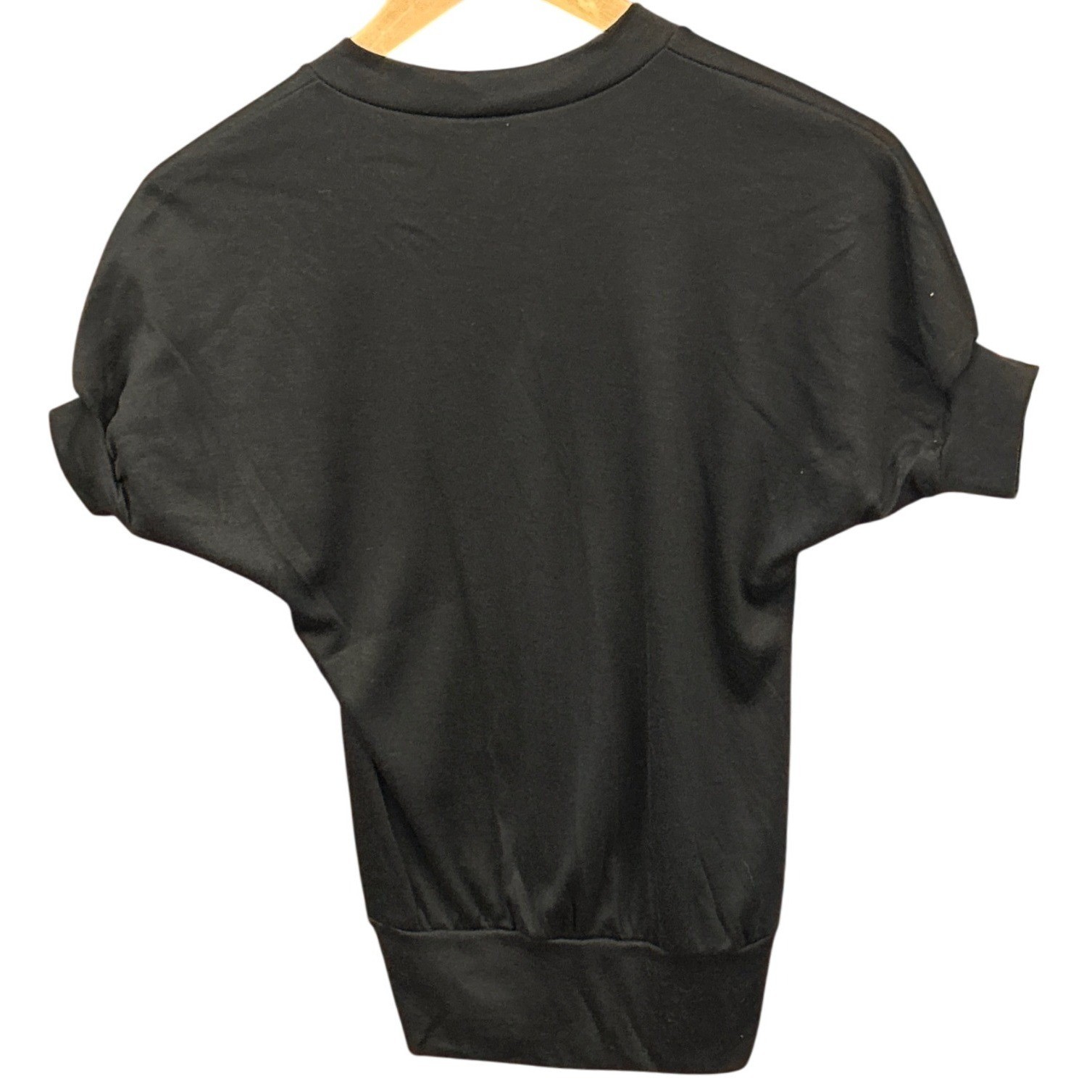 Vintage 80″s Deadstock Woolco Sequin Rainbow V-Neck Top Retro Disco New Wave