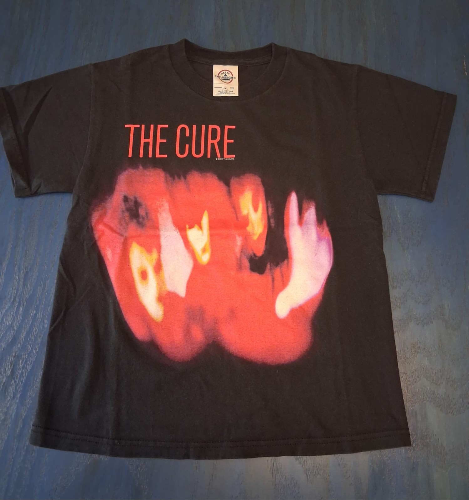 Vintage 2004 The Cure Pornography T Shirt Delta Youth M Women Jrs XXS XS Goth
