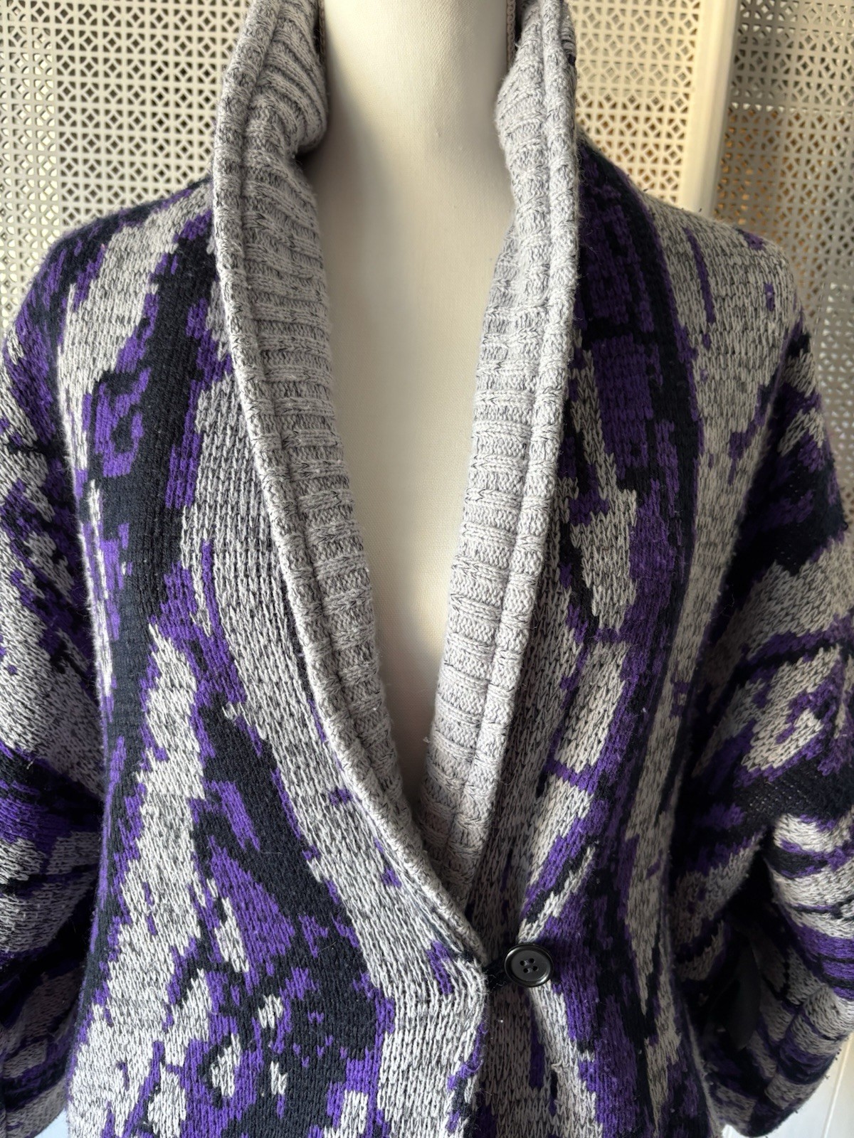 Vintage 70’s/80’s Batwing Chunky Knit Sweater By Learsi