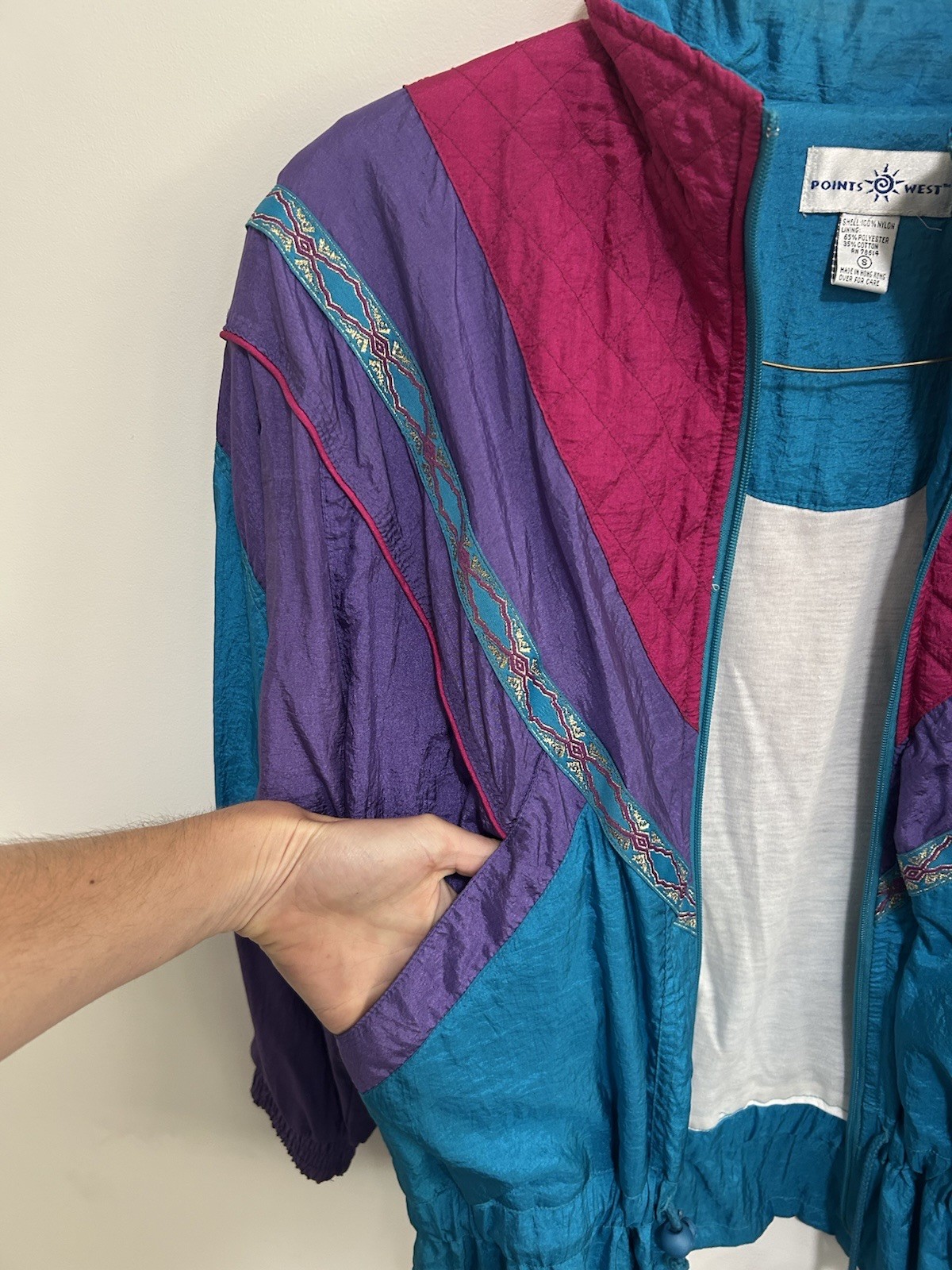 80’s 90’s Windbreaker Set Jacket And Pants Tracksuit Vintage Retro Mom