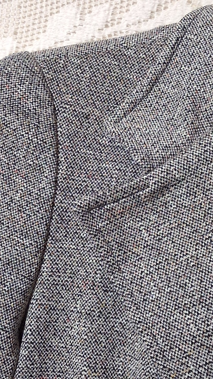 Bodin Knits Vintage Gray Tweed No Wrinkle 1970s Gray Tweed Suit Jacket