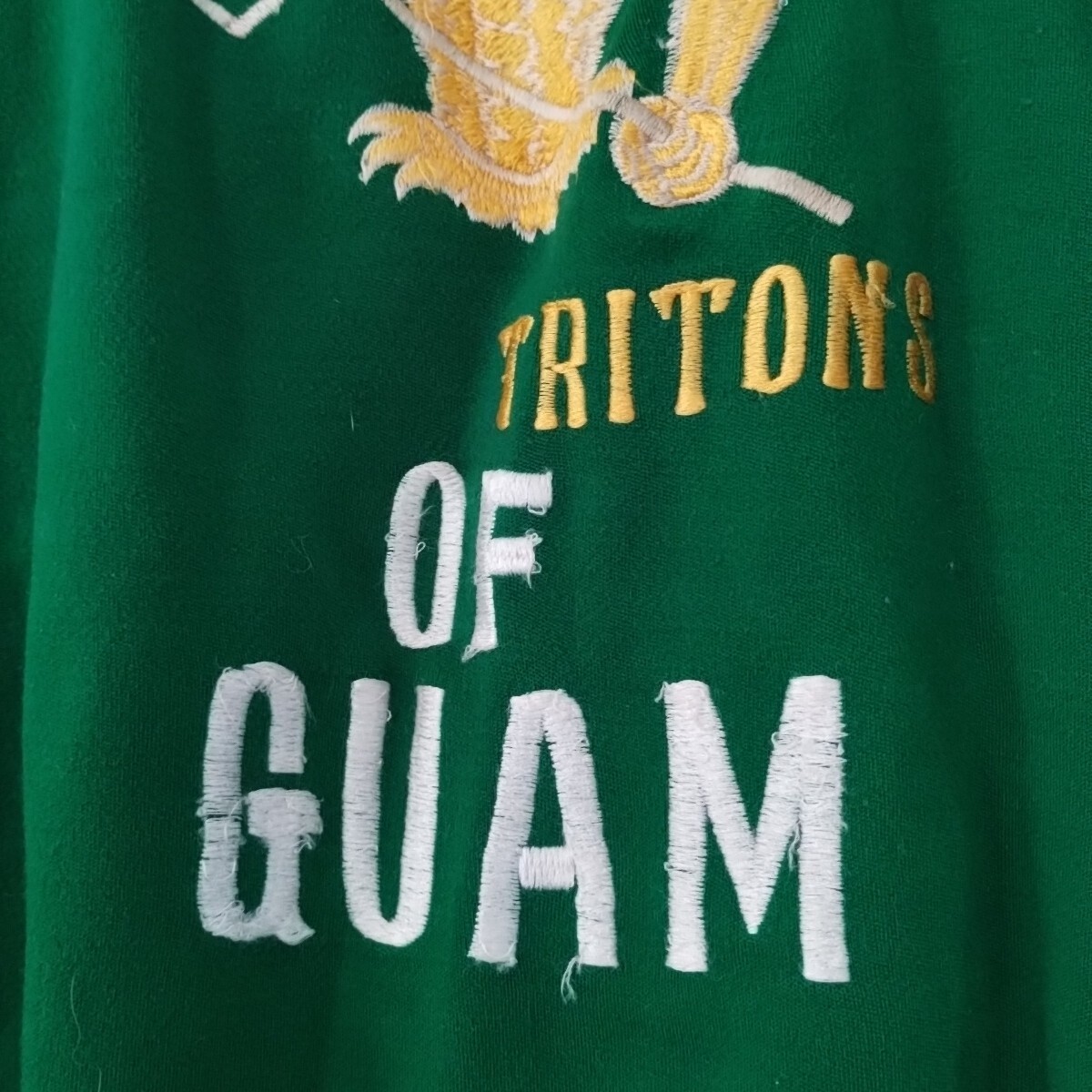 Rare 60s 70s Vintage Athletic Warmup University Guam Womens Made Korea Size 40