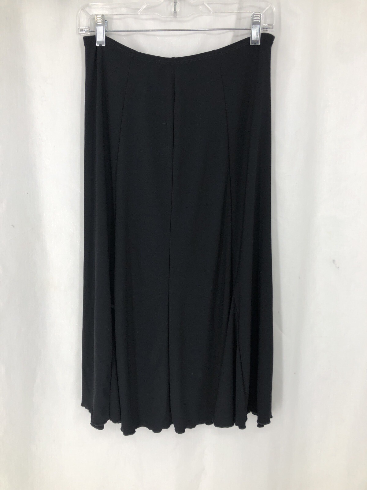 Vintage Janana’s Black Elastic Waist Flare Panel Skirt 7180 Medium USA
