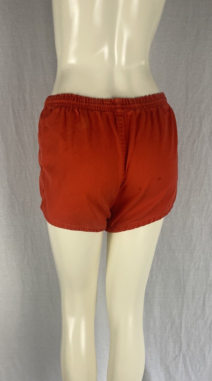 Vintage 60s Collegiate Pacific Orange Santa Monica College Shorts, Womens Medium