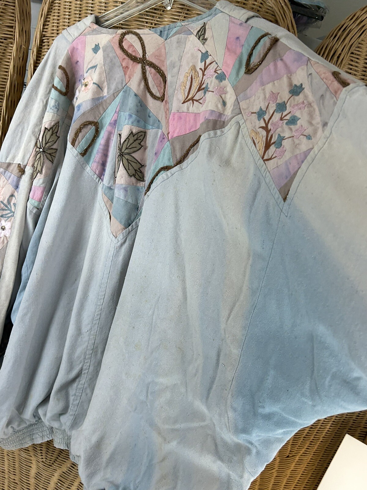 Lim’s distressed vintage jacket