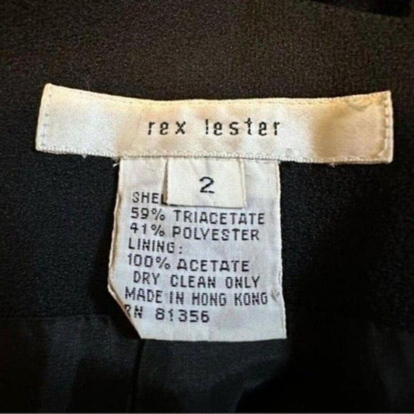 Vintage Rex Lester Black Cutout Maxi Column Gown Size 2