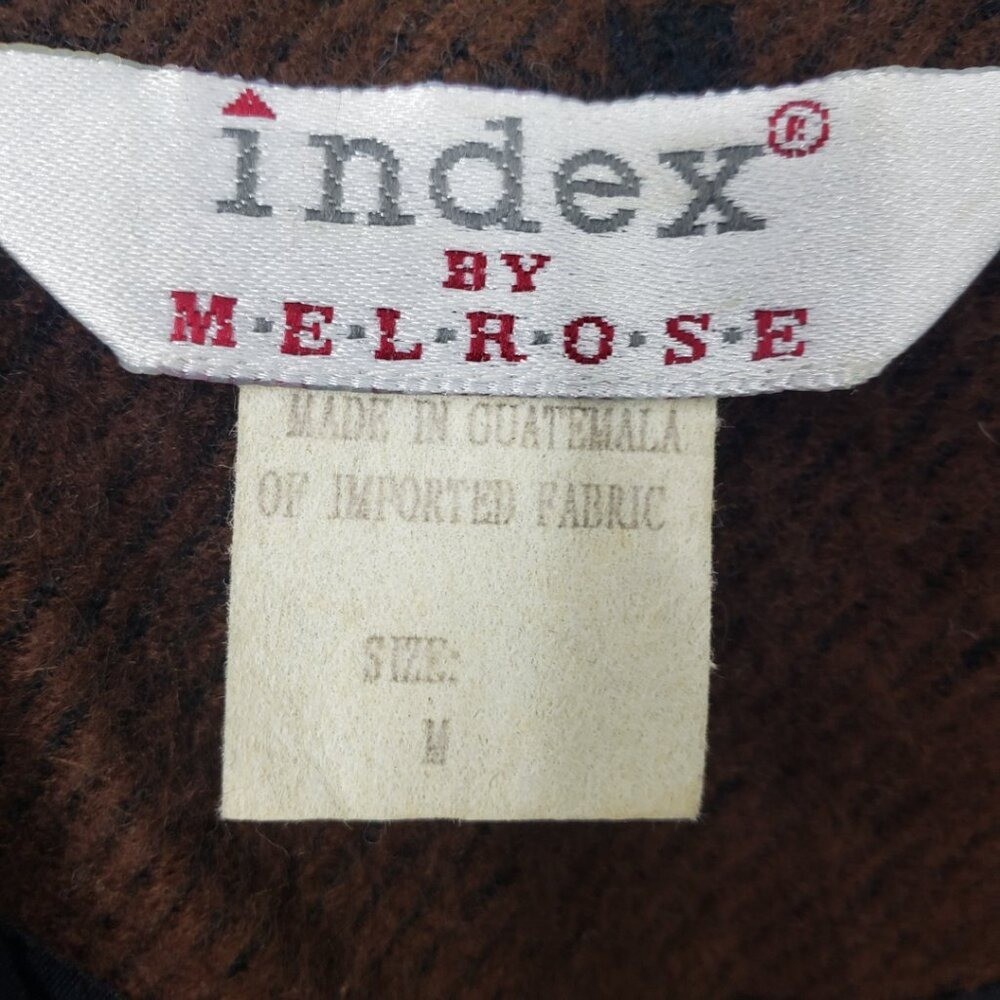 Vintage Aztec Southwestern Boyfriend Blazer Womens Sz M Index by Melrose Brown