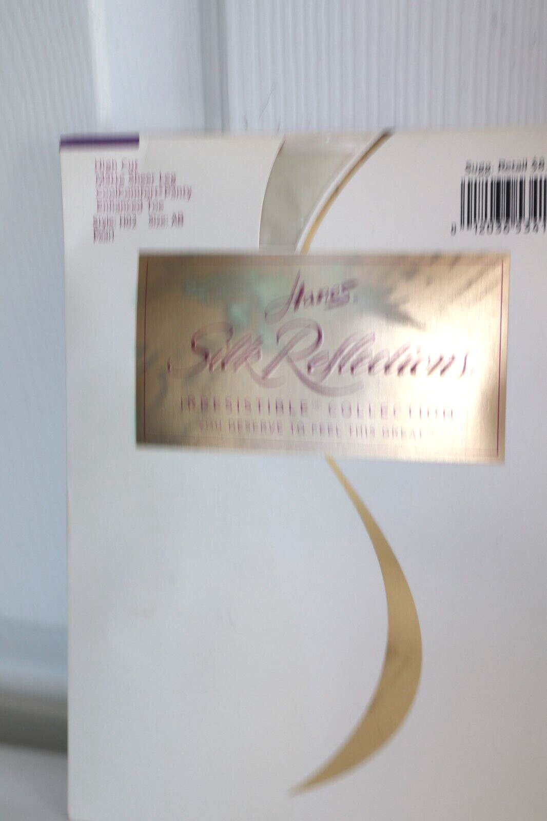 Hanes Silk Reflections Pantyhose Pearl NIP Size AB High Cut Matte Sheer Leg