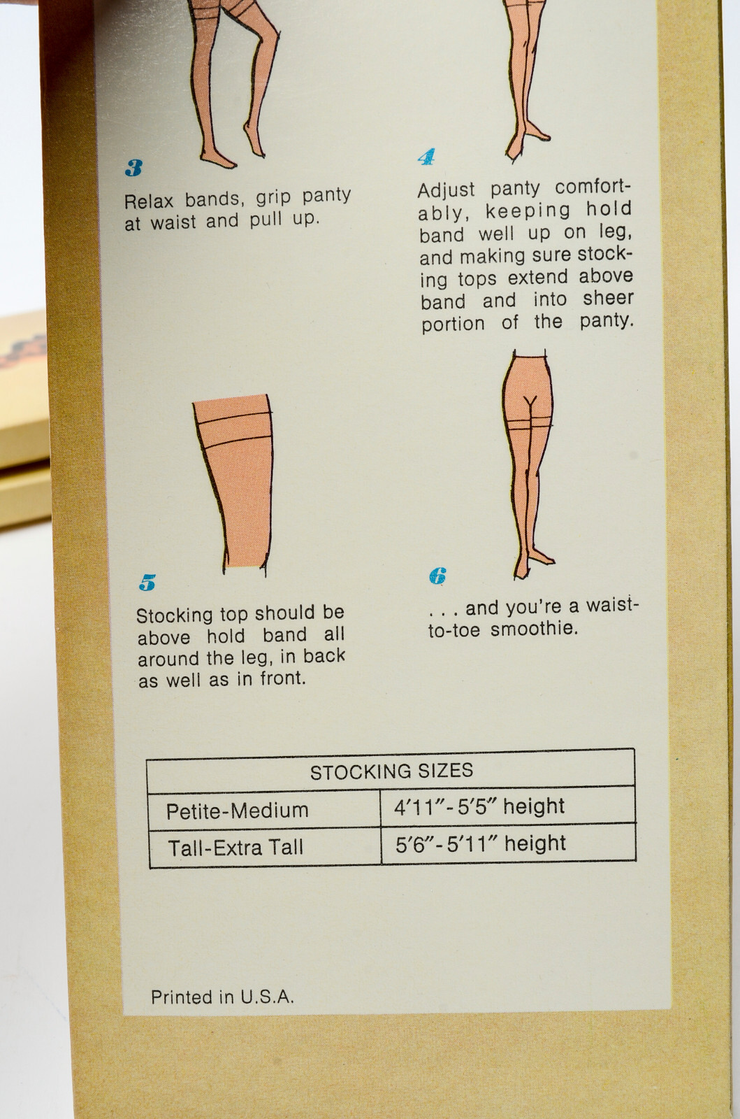 Beauty Mist Panty + Hose Tall/Extra Tall Stockings only x3 New 2885 Taupe VTG
