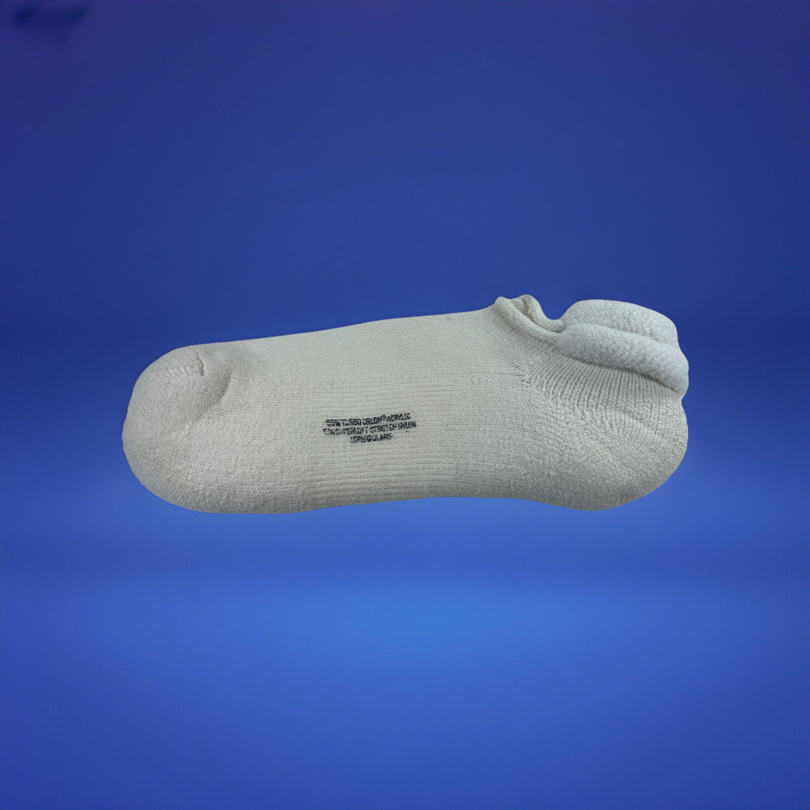 VTG Women’s Socks Low Cut Acrylic 9-11 White Ankle USA Super Soft Irregular 80s