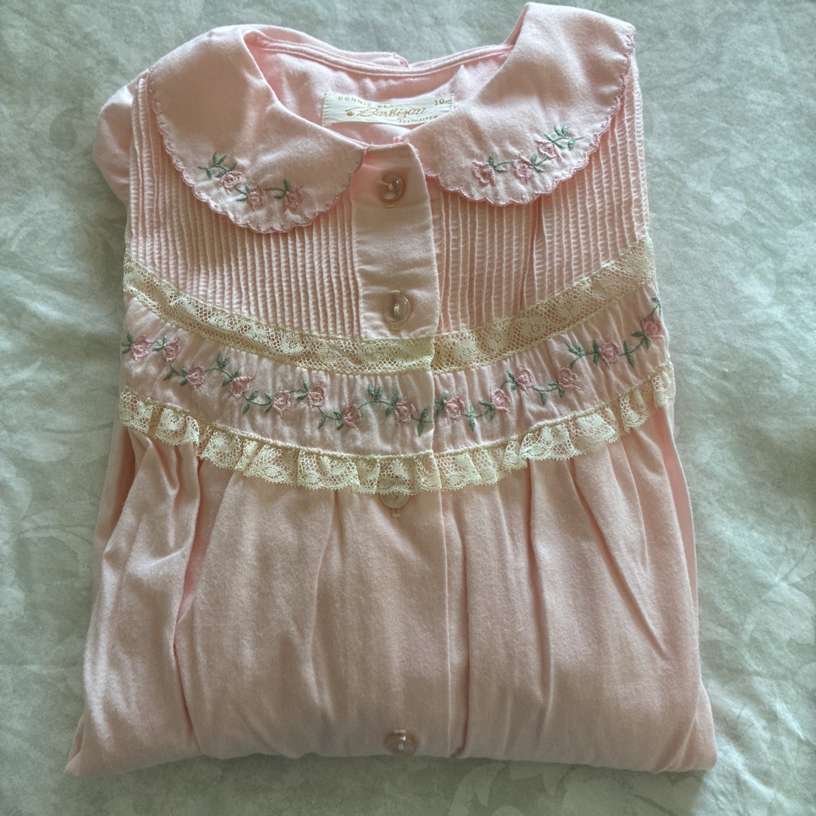 Vintage Barbizon Pink Pajamas – Donnie Bea – Size 10
