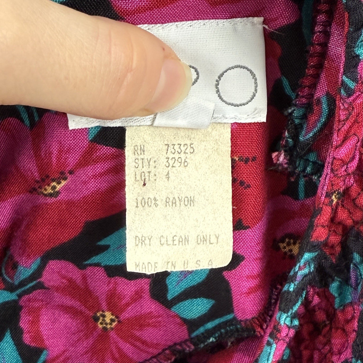 VTG Expo Dress Women’s 6 Floral Cottagecore Prairie Peasant Smocked Drop Waist