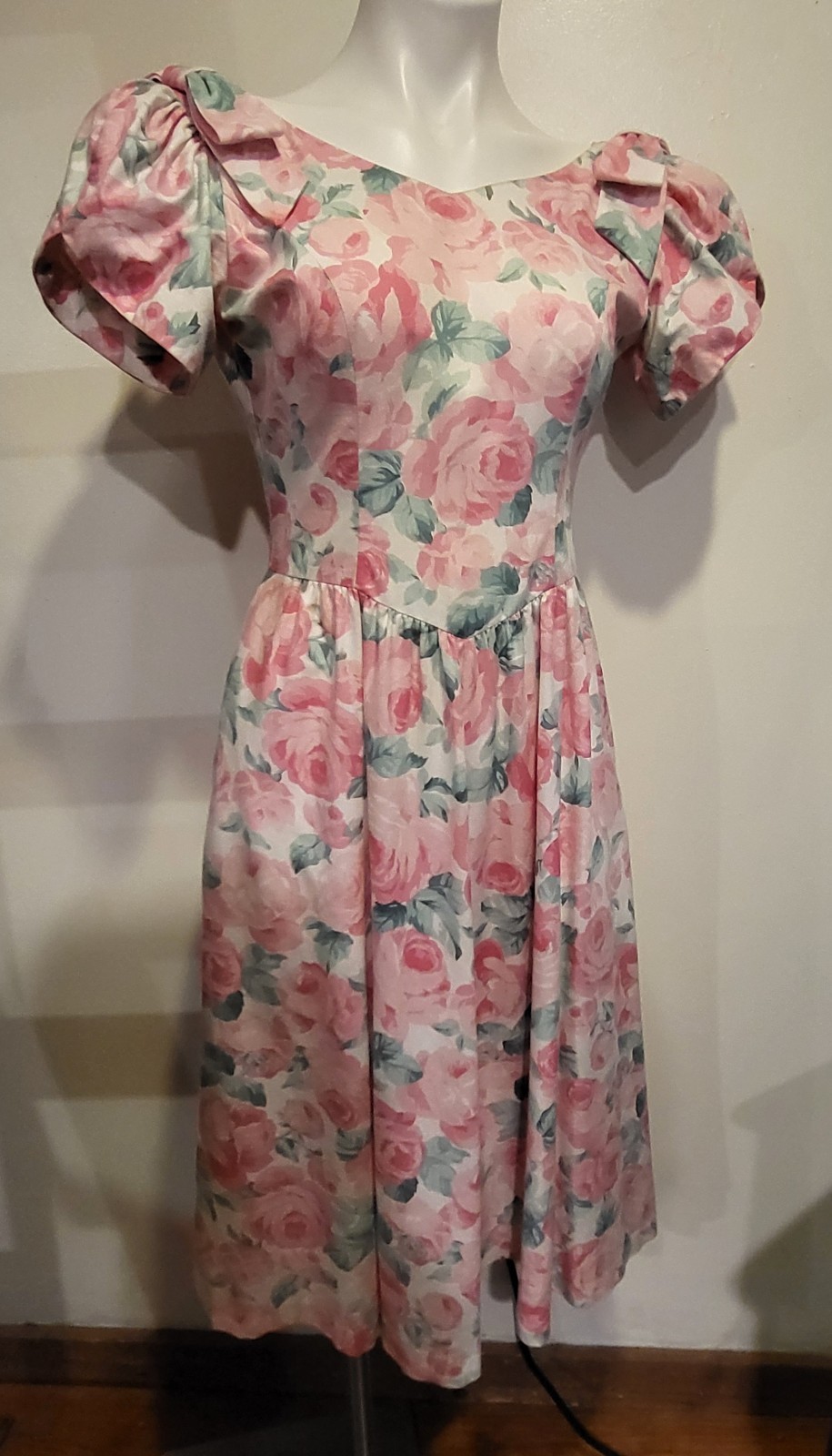 Petite Lanz Vintage 80s Dress U.S.A. Size 2 Cottagecore Floral
