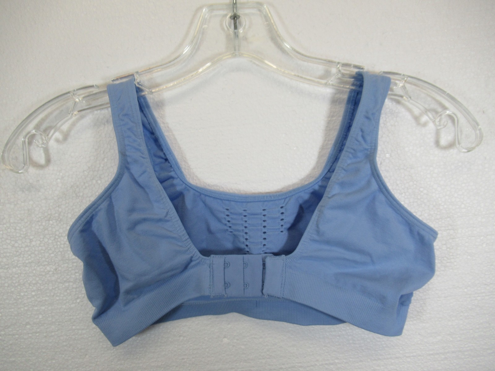Vintage Bestform Unlined Stretch Bralette Bra Size 34 Blue Wireless 5006088