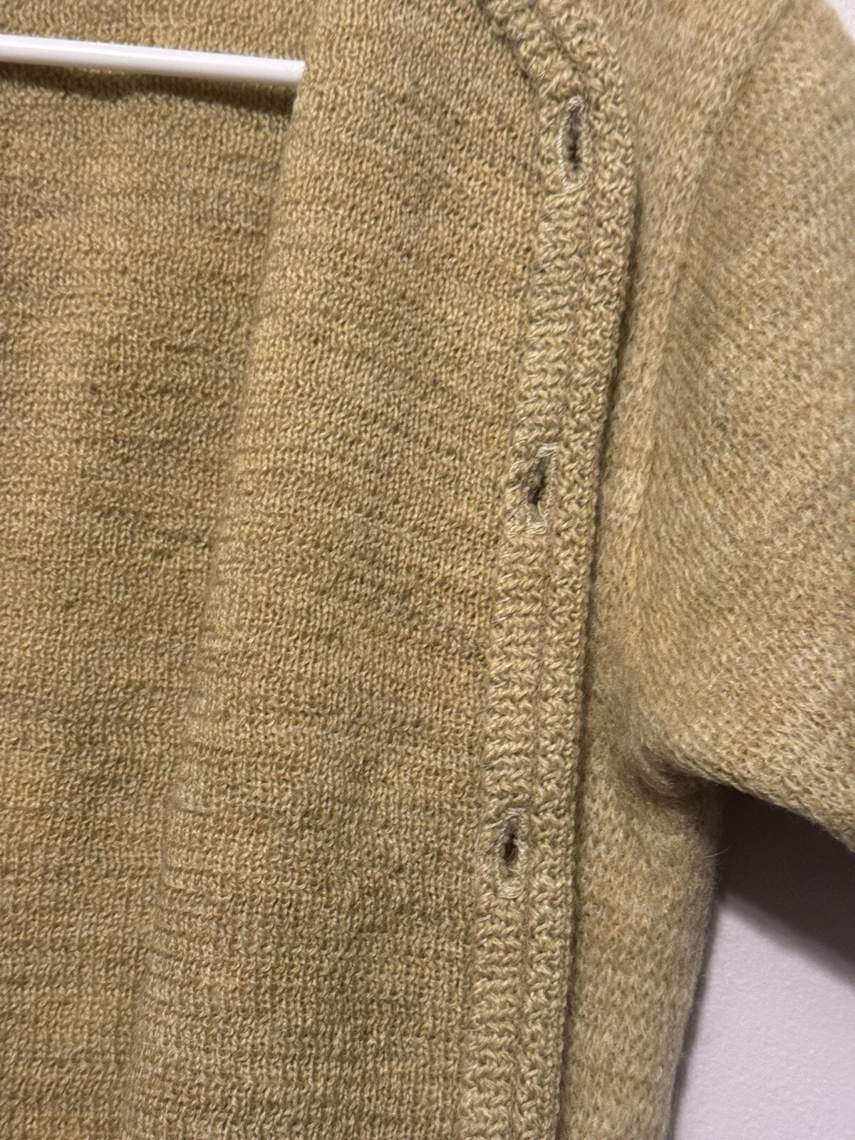 Vintage PENNEY’S Short Sleeve Virgin Worsted & Mohair Wool Cardigan Size 16