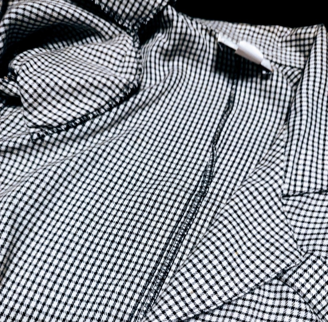 🍒🤍🍒 Awesome 80’s Vtg Nordstrom Black & White Checkered Tailored Jacket – M